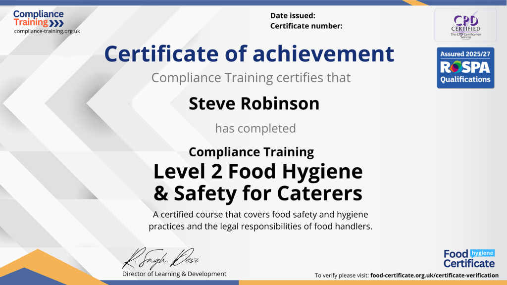 Course Certificate Preview